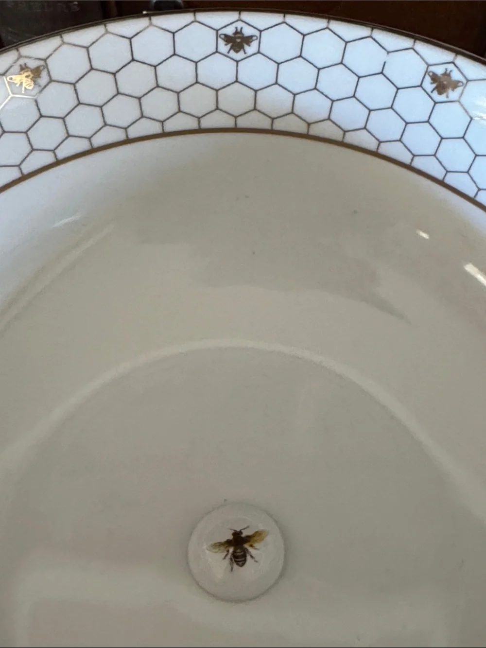 Williams Sonoma Honeycomb Two-Tier Porcelain Fruit Bowl